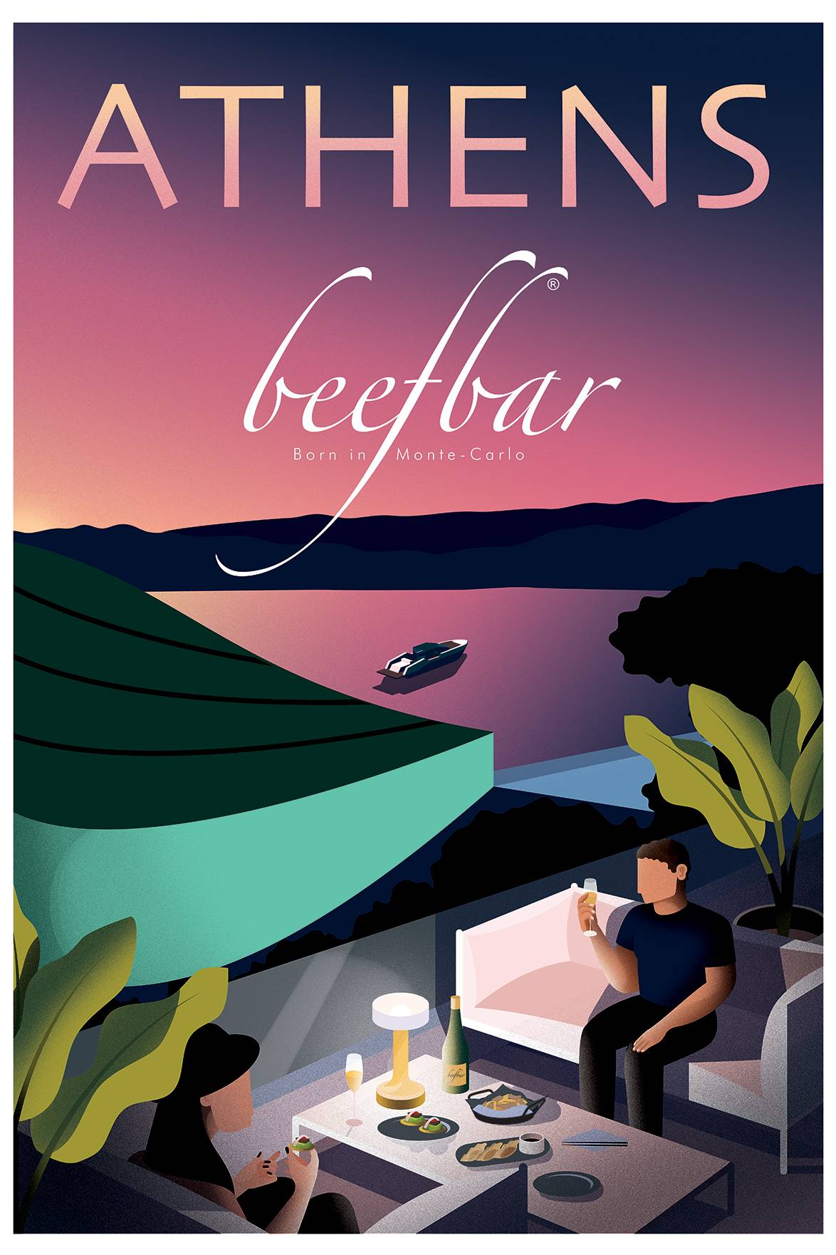 illustration beefbar athens