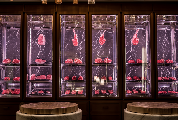 butcher shop with luxury meat