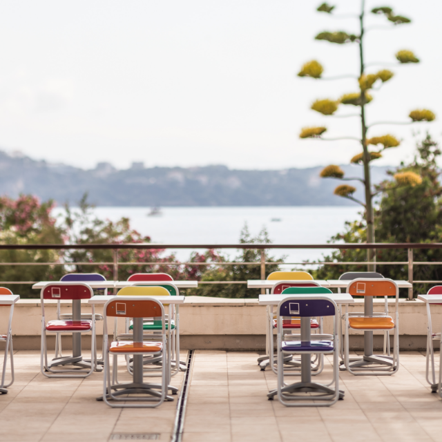 pantone terrace with sea view