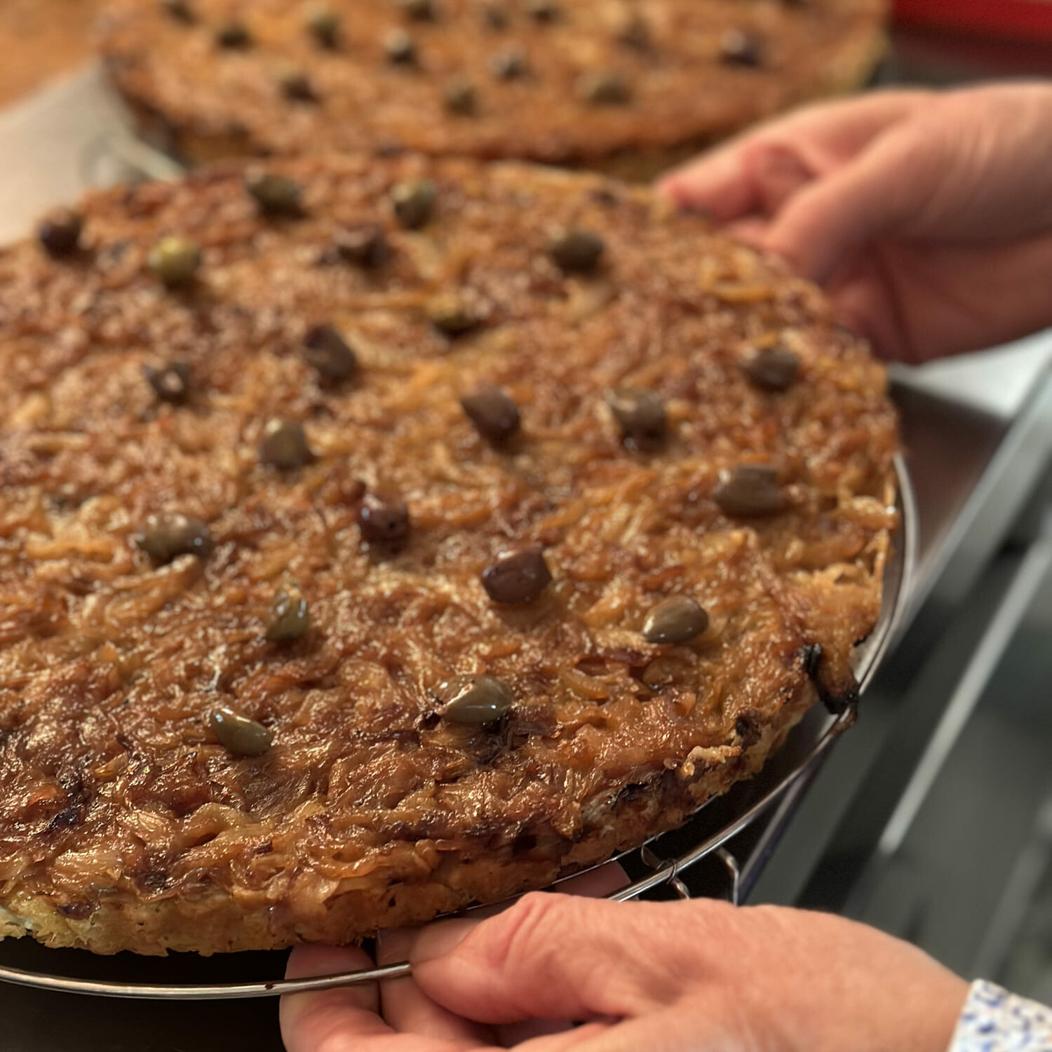 pissaladière with anchoives